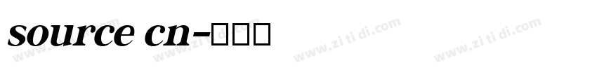 source cn字体转换